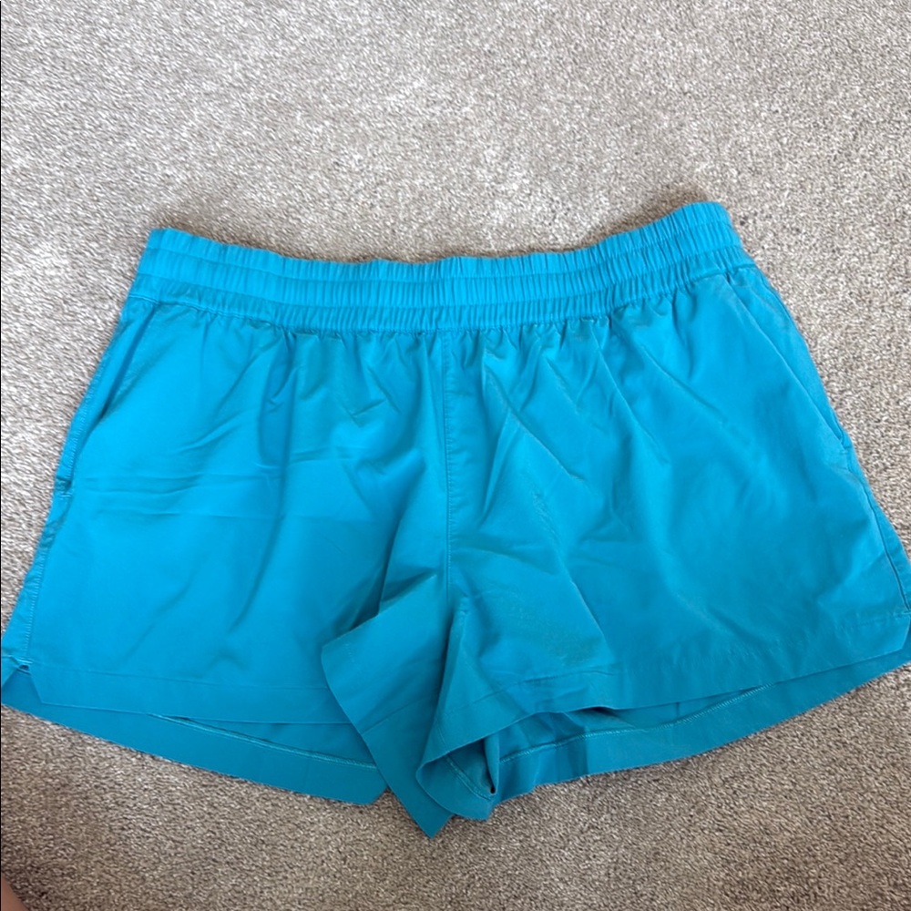 Athleta Blue Athletic Shorts Lightweight Elastic Waist